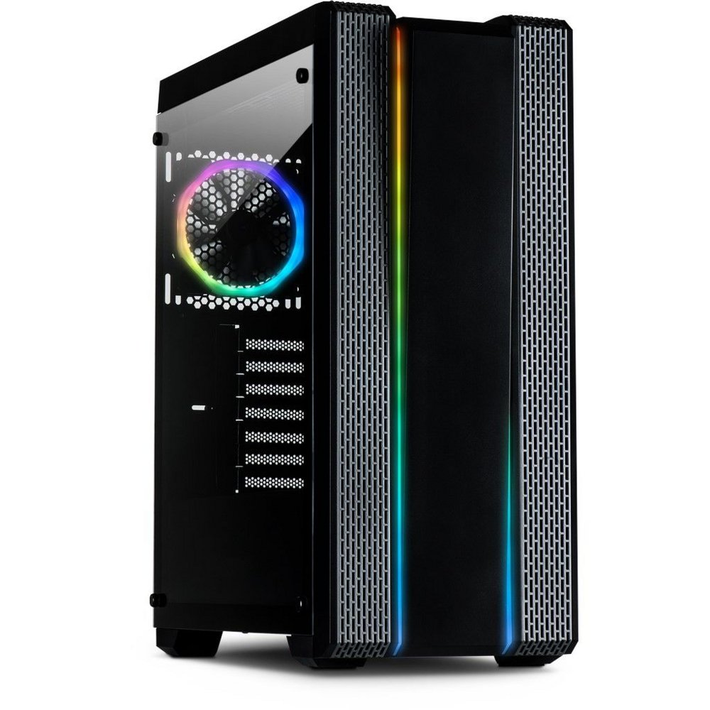 Inter-Tech S-3901 Impulse RGB | Tower Case | Zwart - Matmuis